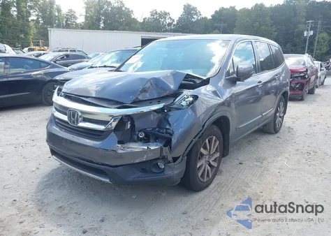 2019 Honda Pilot Ex-L z USA, uszkodzony, nr VIN 5FNYF5H53KB006457